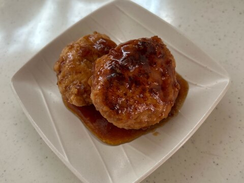 鶏胸肉で和風ハンバーグ